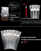 20 Count 4x3.5x19 Sealable Mushroom Grow Bags Grain Substrate Mycelium Bag