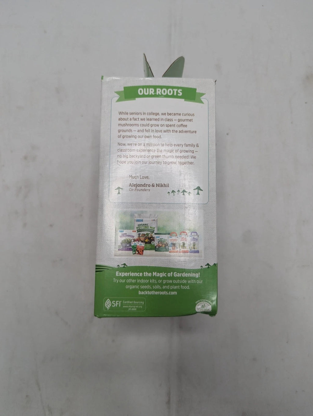 Back To The Roots Organic Mini Pearl Oyster Mushroom Grow Kit