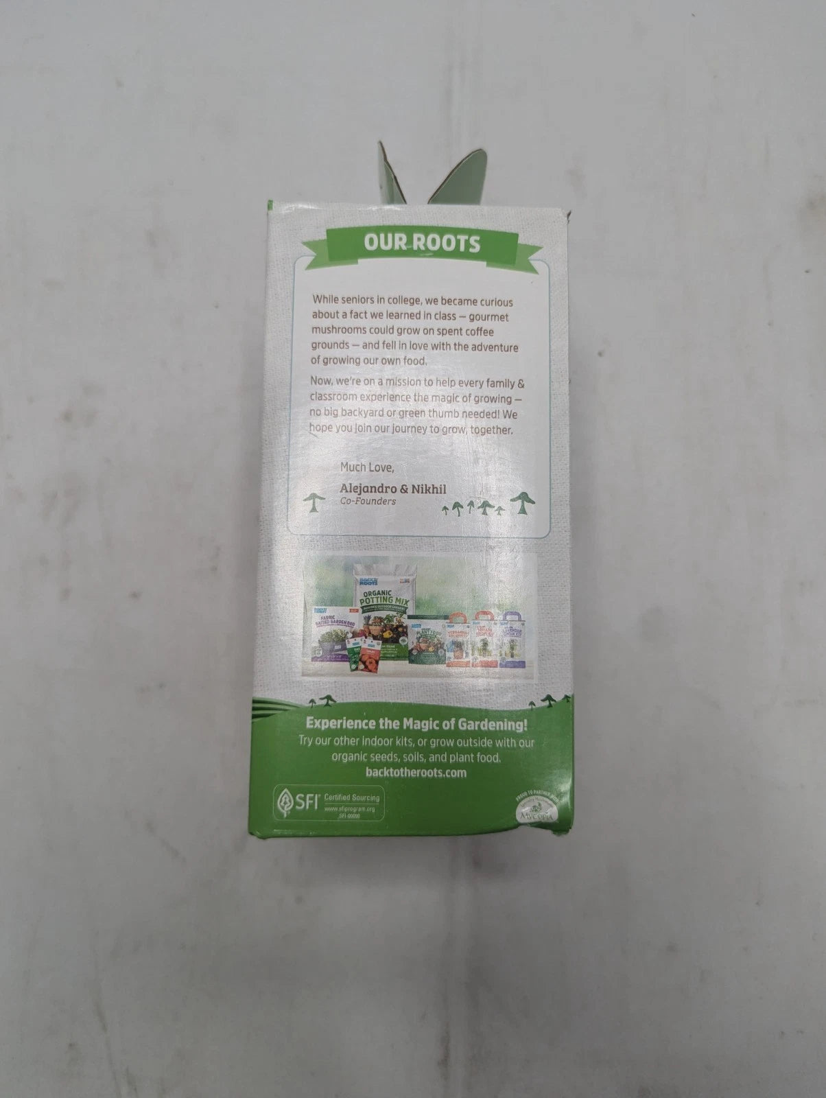Back To The Roots Organic Mini Pearl Oyster Mushroom Grow Kit
