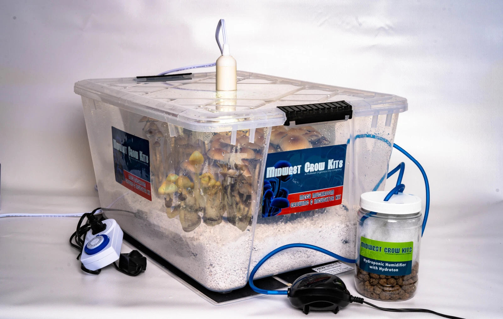 Mega Mushroom Growing & Incubator Kit  | Fully Automated  |  18 Sterilized Jars