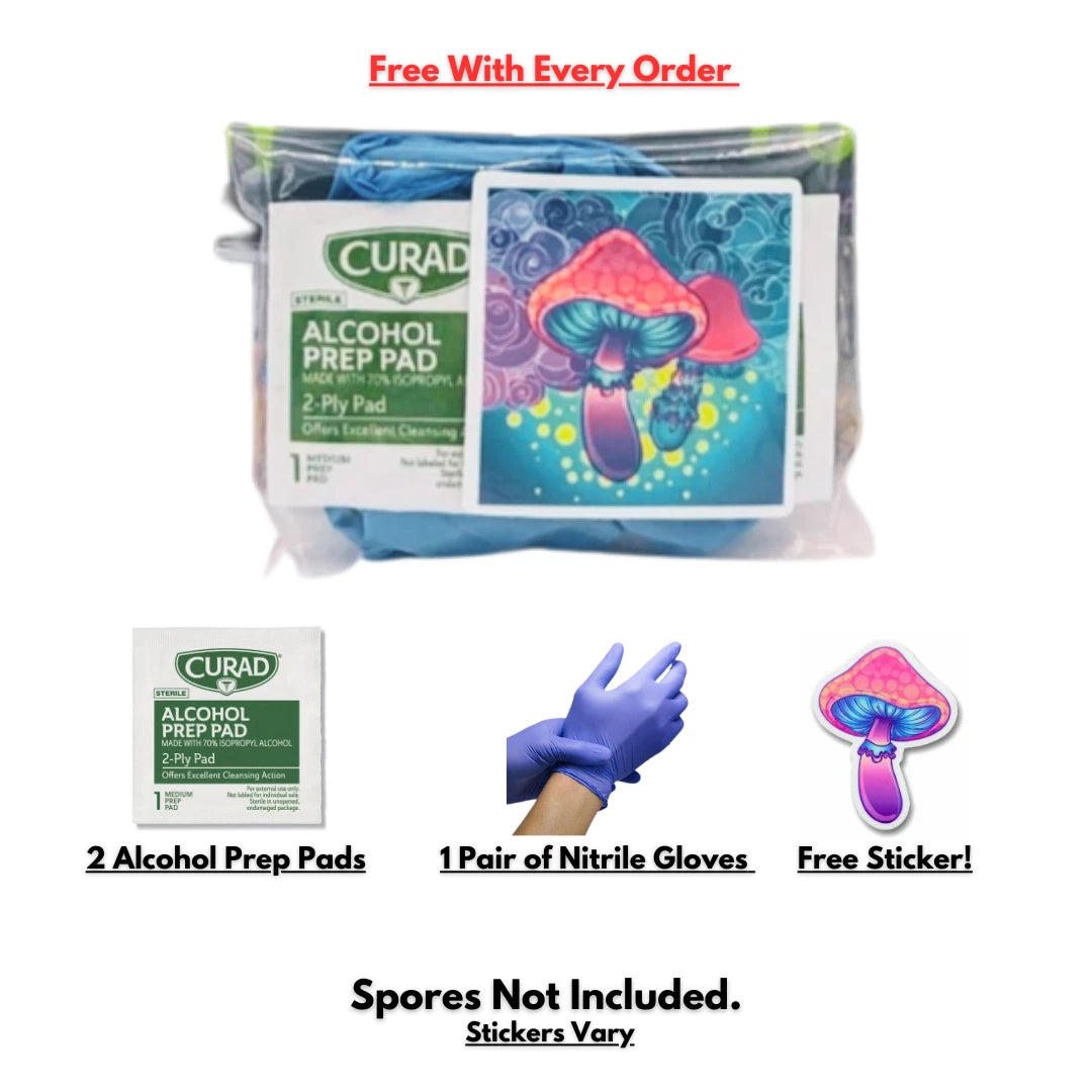 2-Pack - All-in-One Mushroom Growing Kit Sterile Grow Bag Rye Grain Substrate
